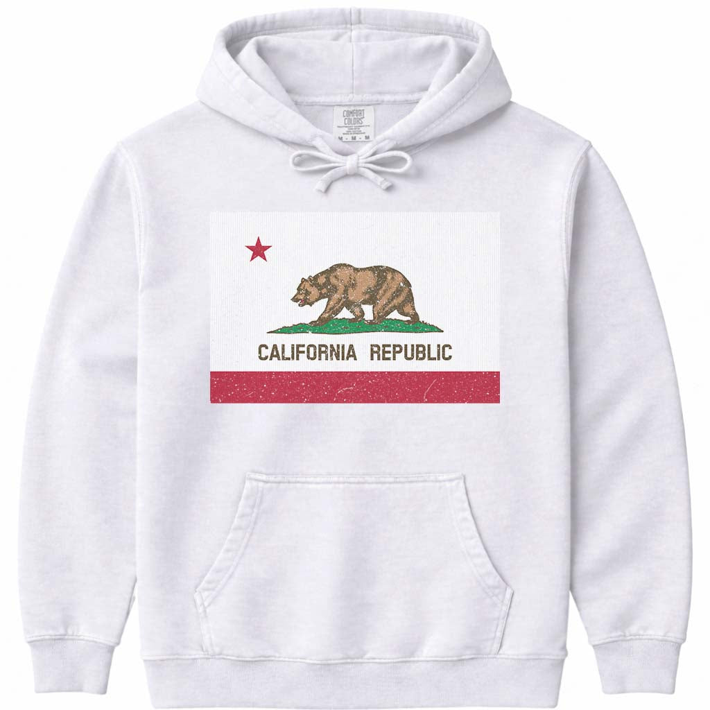 California Flag Hoodie - White