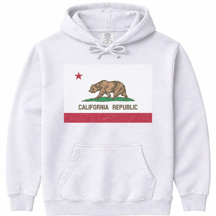 California Flag Hoodie - White