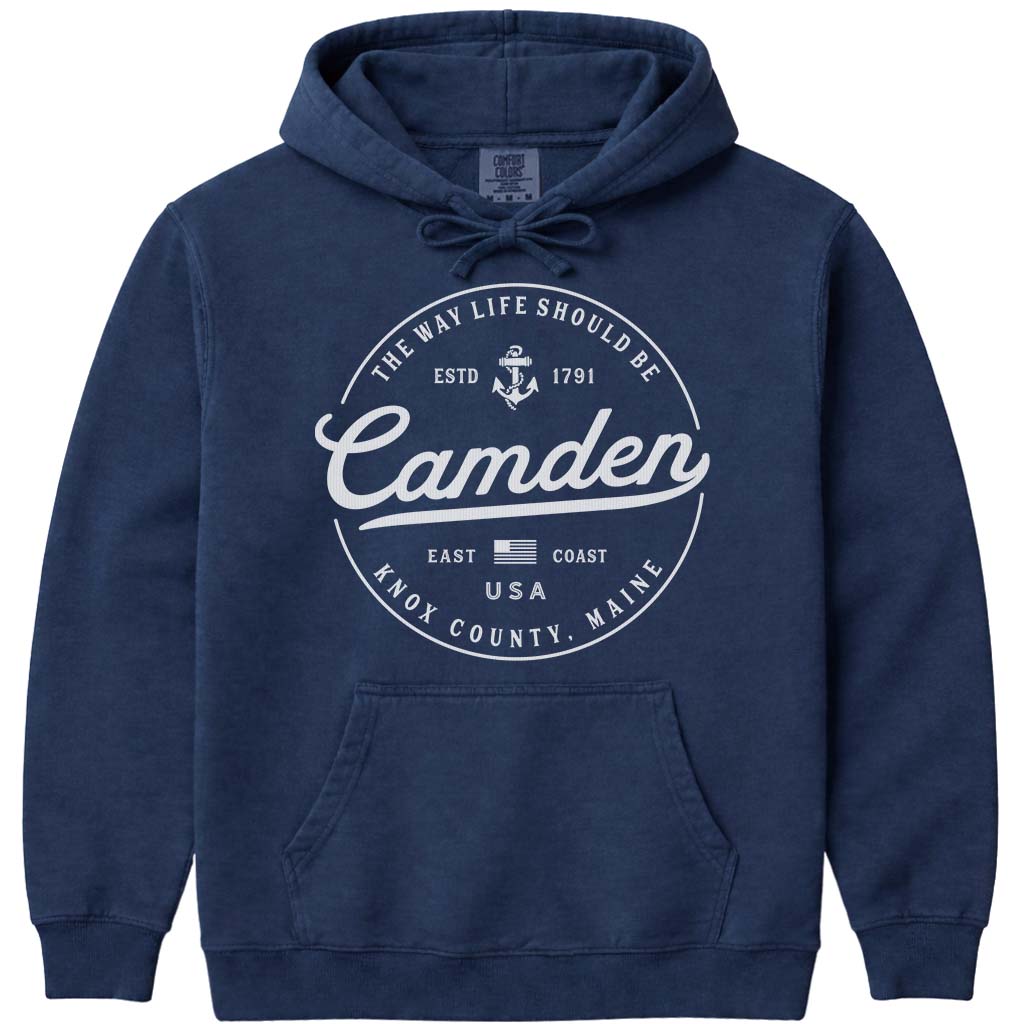 Camden Maine Travel Vacation Sweatshirt - Navy