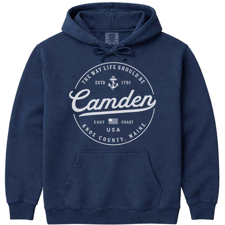 Camden Maine Travel Vacation Sweatshirt - Navy