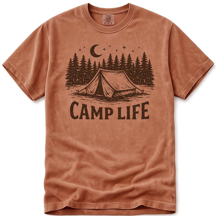 Camp Life Outdoor Adventure Camping T-Shirt - Yam