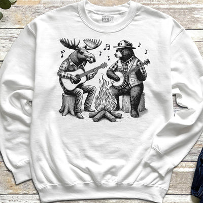 Moose & Bear Campfire Guitar & Banjo Jam Sweatshirt