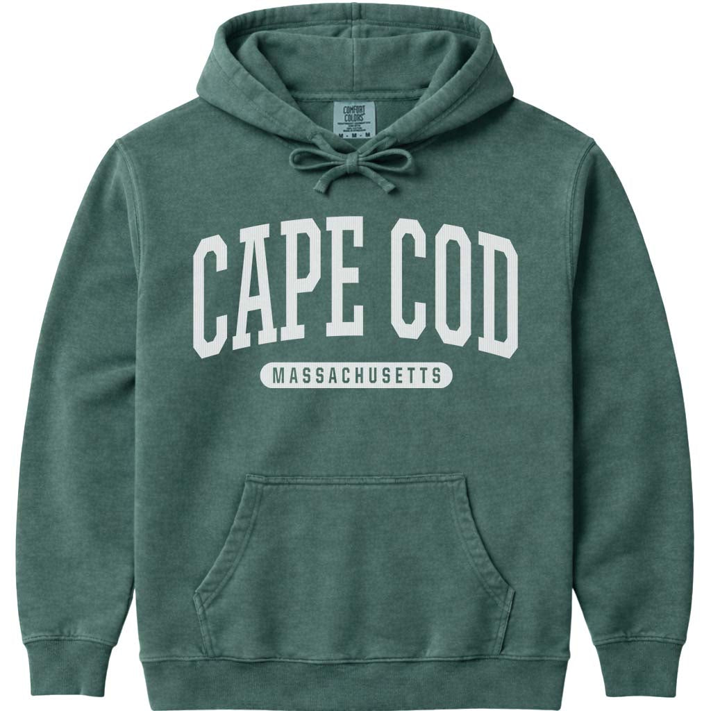 Cape Cod Massachusetts Hoodie Sweatshirt - Blue Spruce