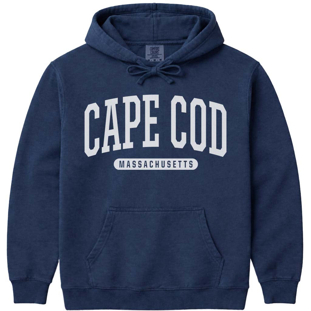 Cape Cod Massachusetts Hoodie Sweatshirt - Navy