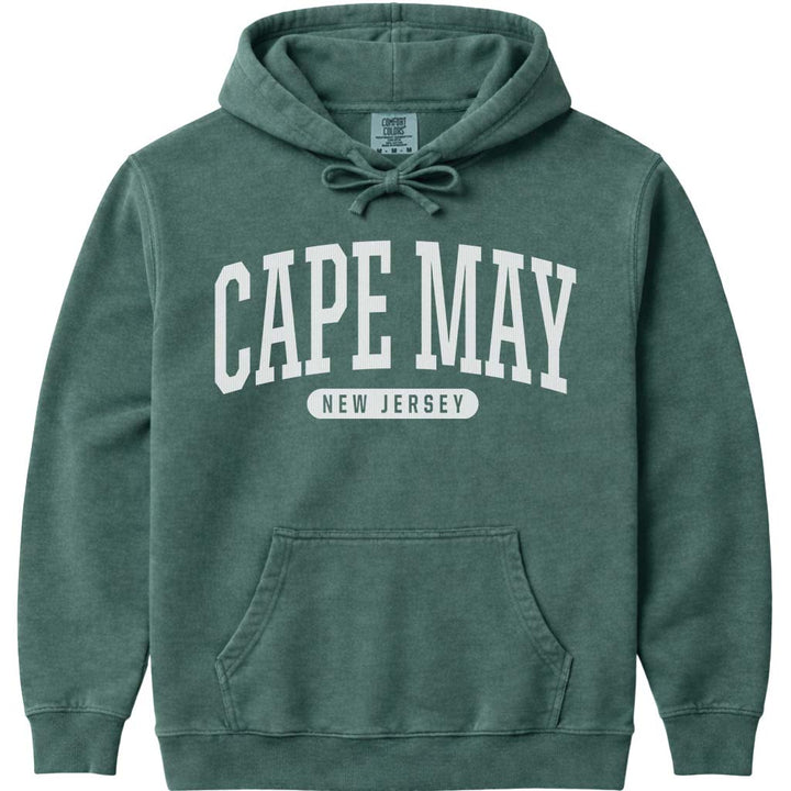 Cape May New Jersey Sweatshirt Hoodie - Blue Spruce