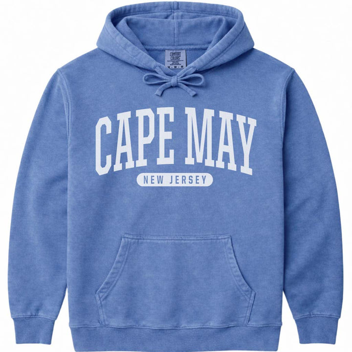 Cape May New Jersey Sweatshirt Hoodie - Flo Blue