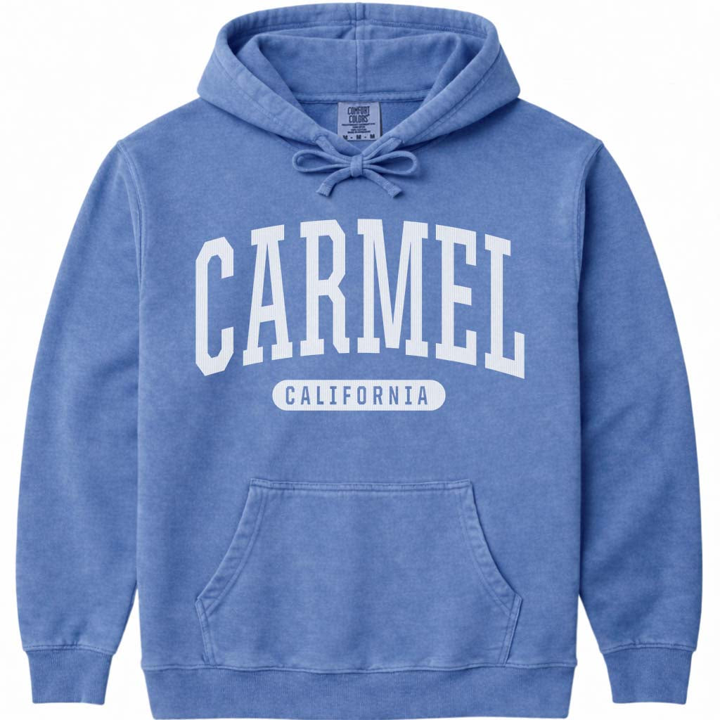 Carmel California Hoodie Sweatshirt - Flo Blue