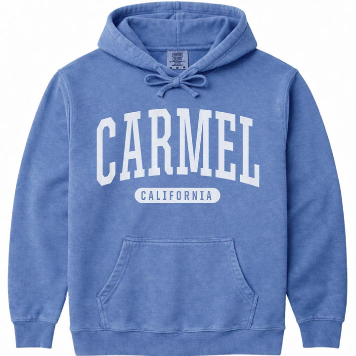 Carmel California Hoodie Sweatshirt - Flo Blue