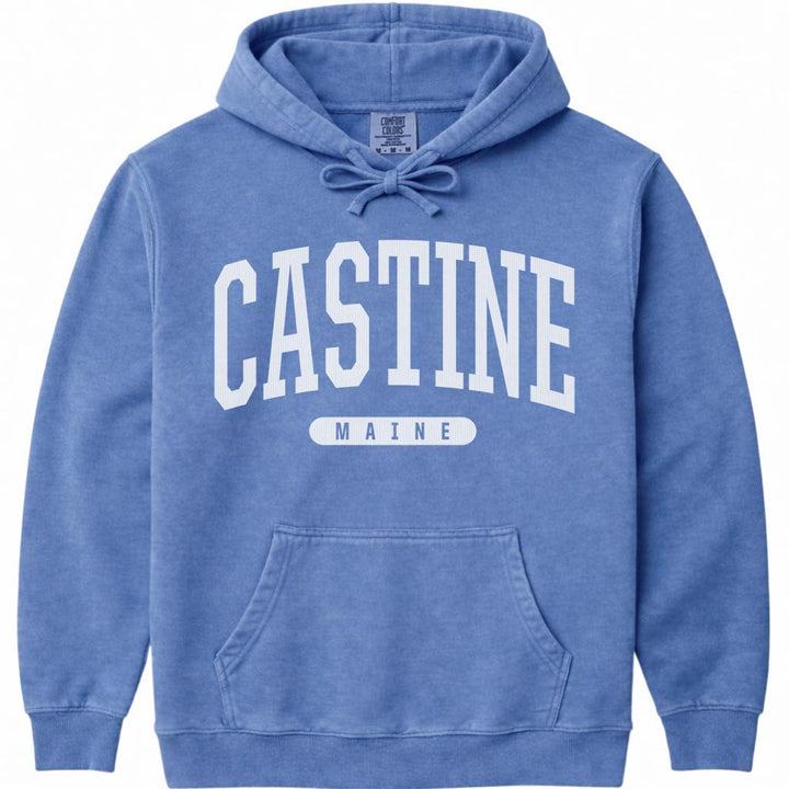 Vintage College Castine Maine Sweatshirt - Flo Blue