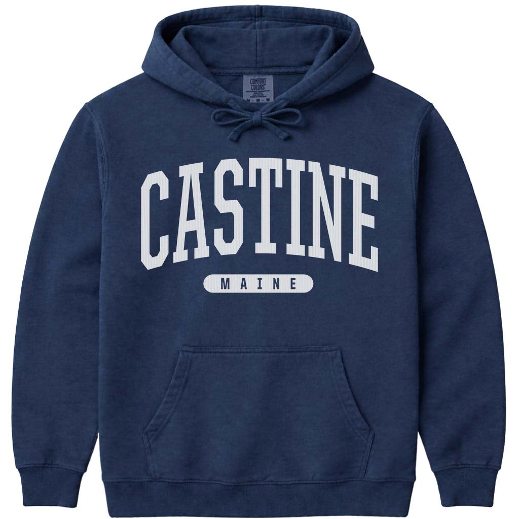 Vintage College Castine Maine Sweatshirt - Navy