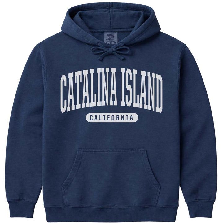 Catalina Island California Hoodie Sweatshirt - Navy