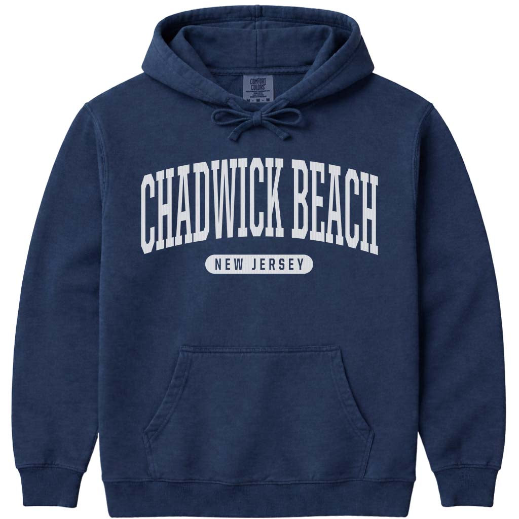 Chadwick Beach NJ Hooded Sweatshirt - Navy