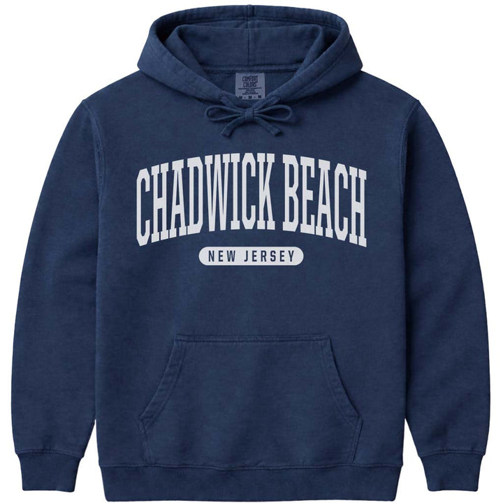 Chadwick Beach NJ Hooded Sweatshirt - Navy