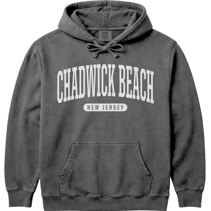 Chadwick Beach NJ Hooded Sweatshirt - Pepper