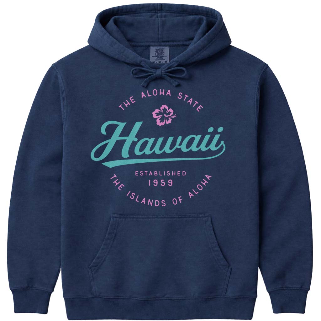 Hawaii Hoodie Sweatshirt - Navy