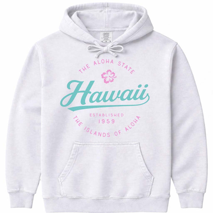 Hawaii Hoodie Sweatshirt - White