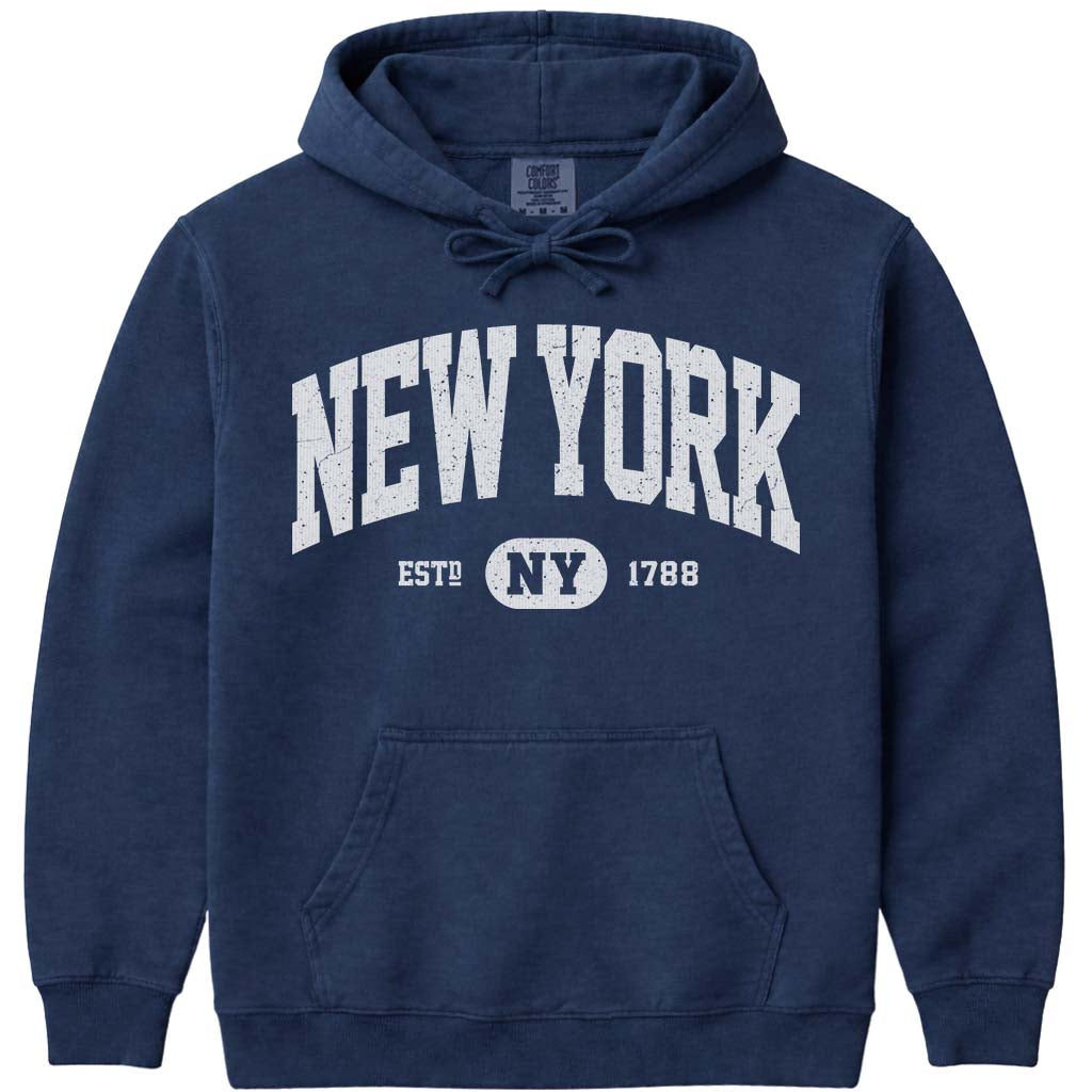 NY Sweatshirt Hoodie - Navy