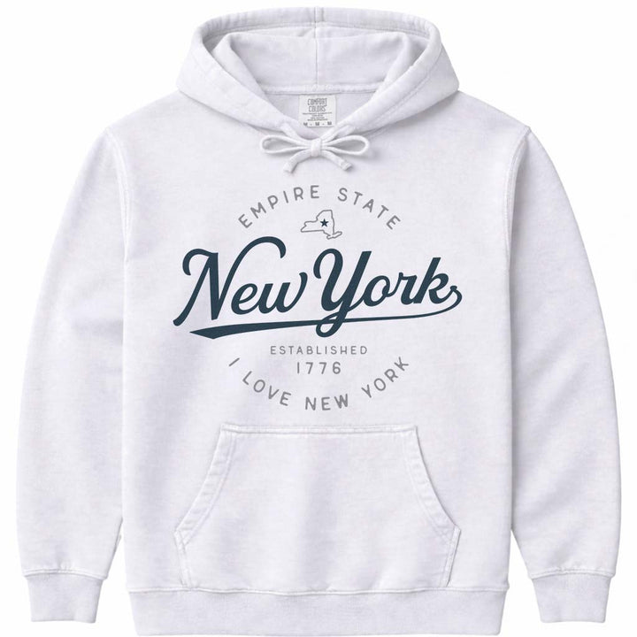 New York Hoodie NY Vacation Sweatshirt - White