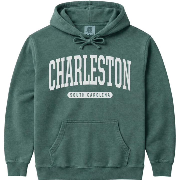 Charleston South Carolina Sweatshirt Hoodie - Blue Spruce