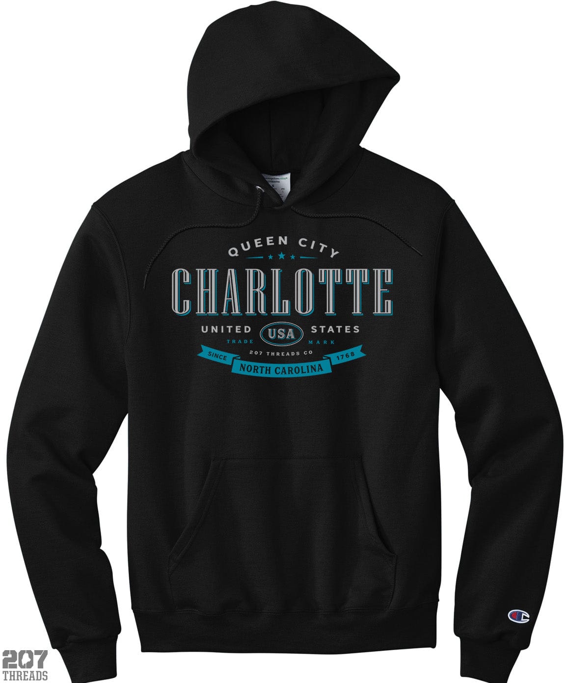 Charlotte NC Hoodie Champion Souvenir Sweatshirt