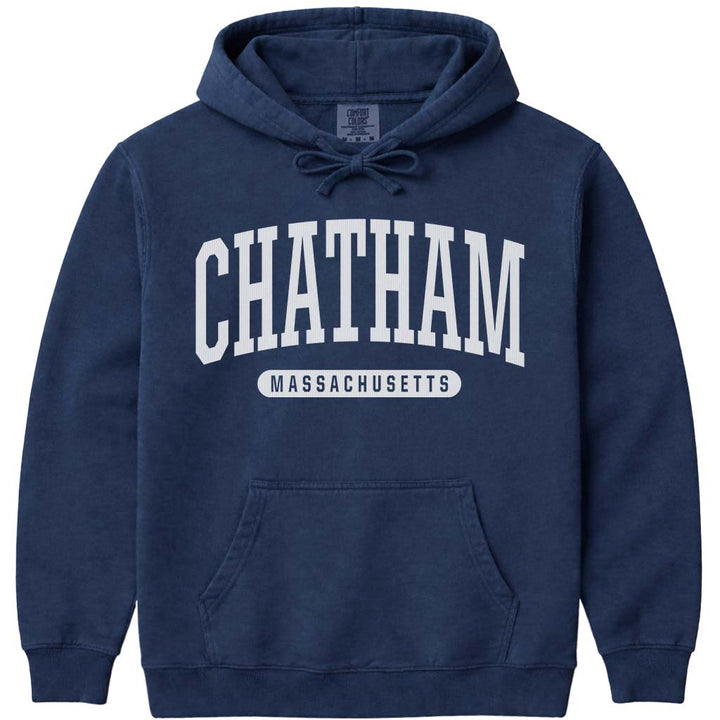 Chatham Massachusetts Hooded Sweatshirt - Navy