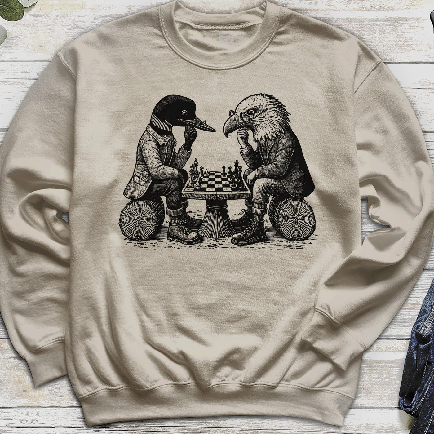 Loon & Eagle Chess Sweatshirt