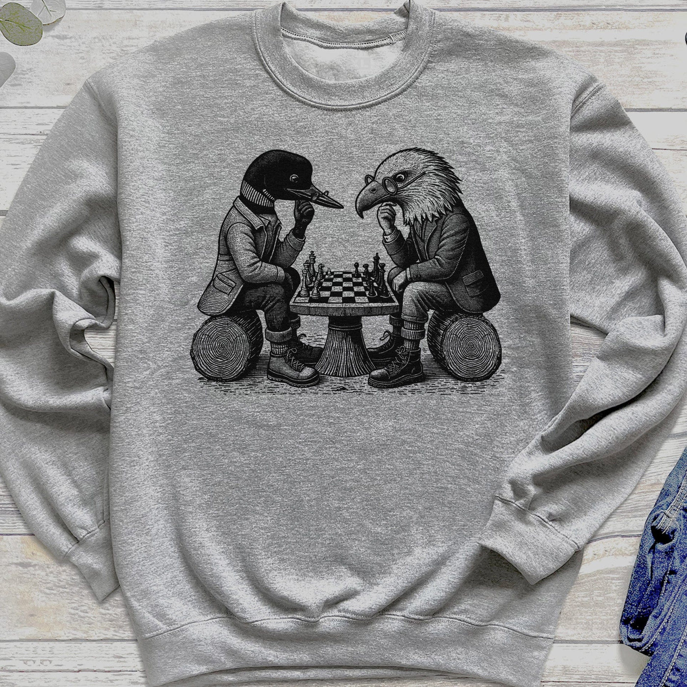 Loon & Eagle Chess Sweatshirt