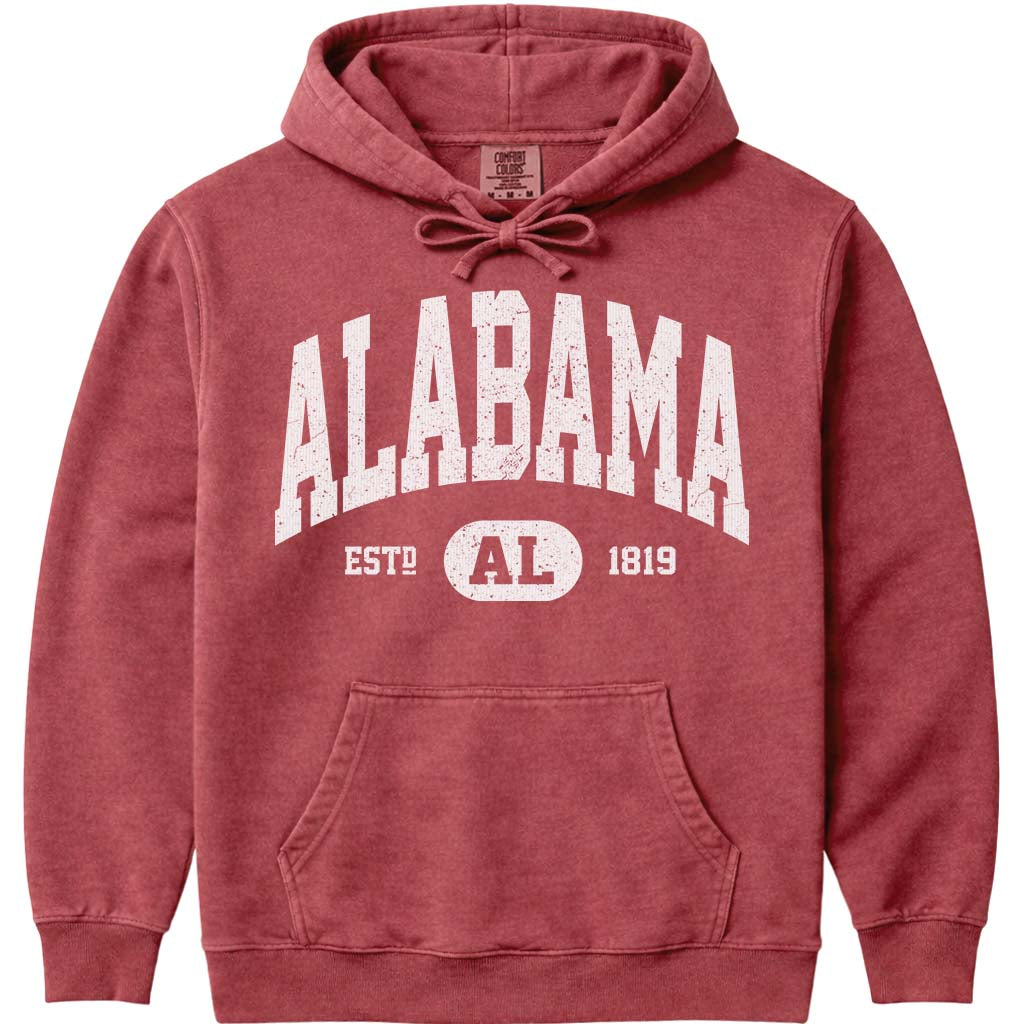Classic Alabama Hoodie Sweatshirt - Crimson