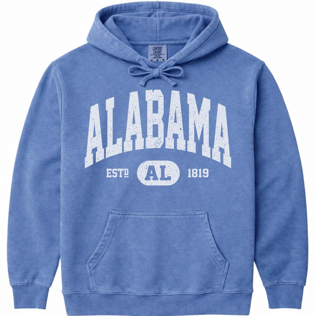Classic Alabama Hoodie Sweatshirt - Flo Blue
