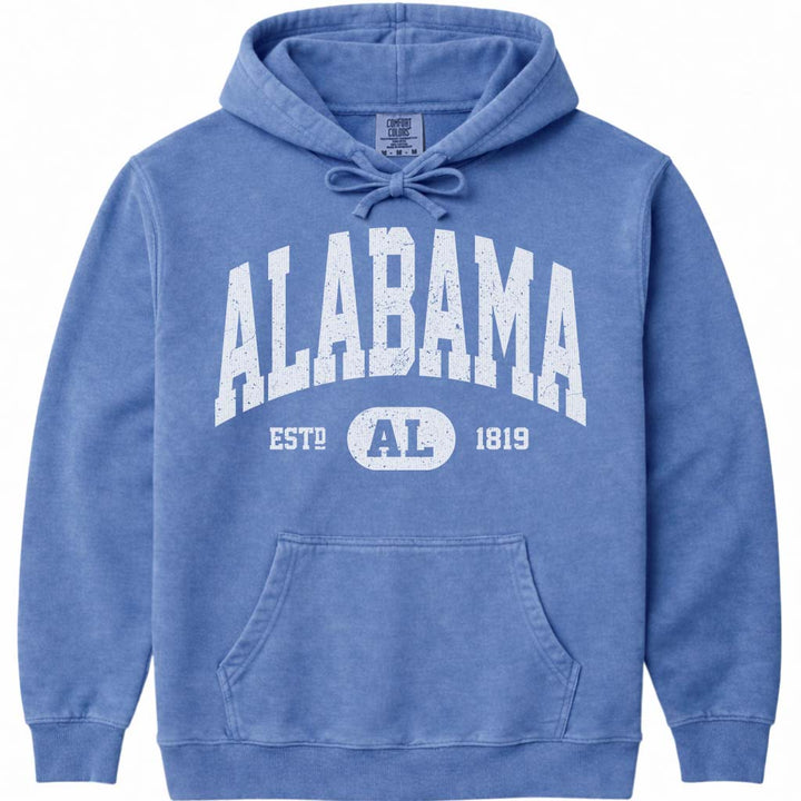 Classic Alabama Hoodie Sweatshirt - Flo Blue