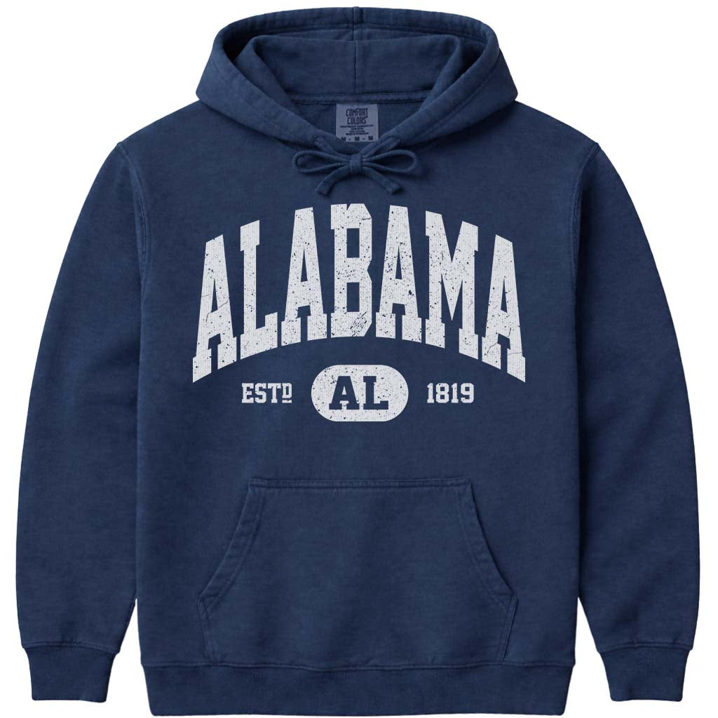 Classic Alabama Hoodie Sweatshirt - Navy