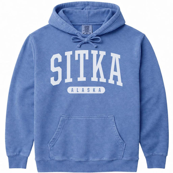 Classic Sitka Alaska Hoodie - Flo Blue