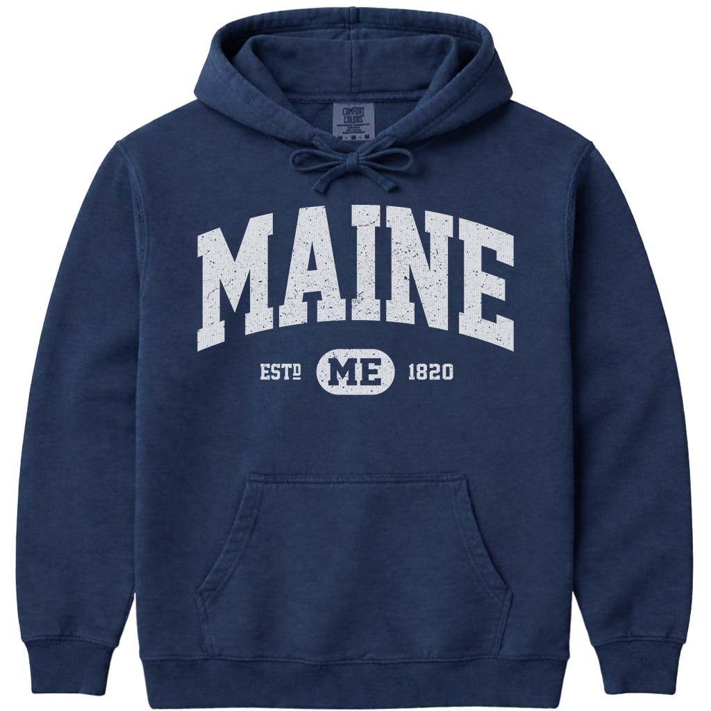 Maine 1820 Hoodie - Collegiate Vintage Comfort Colors – 207 Threads