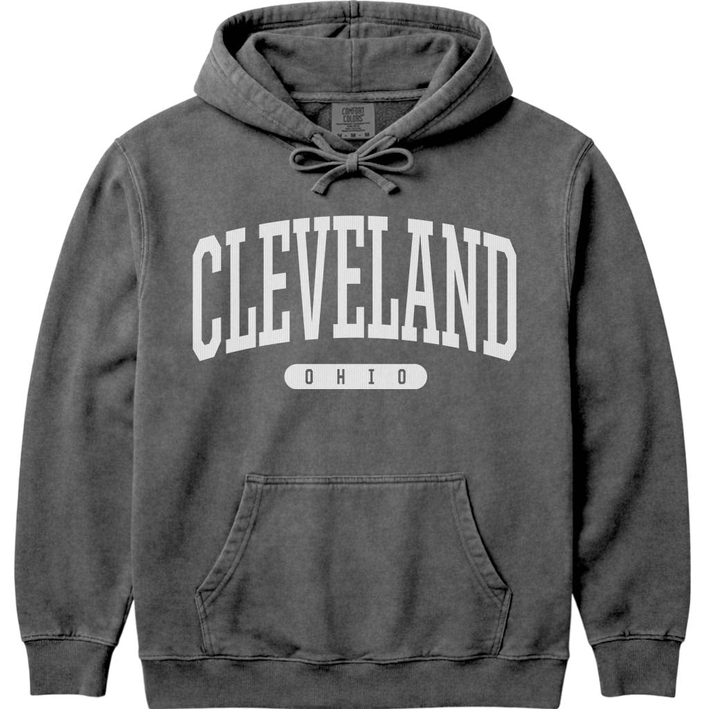 Cleveland Ohio Hooded Sweatshirt - Pepper
