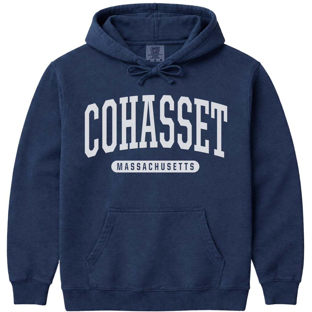 Cohasset Massachusetts Hoodie Sweatshirt - Navy