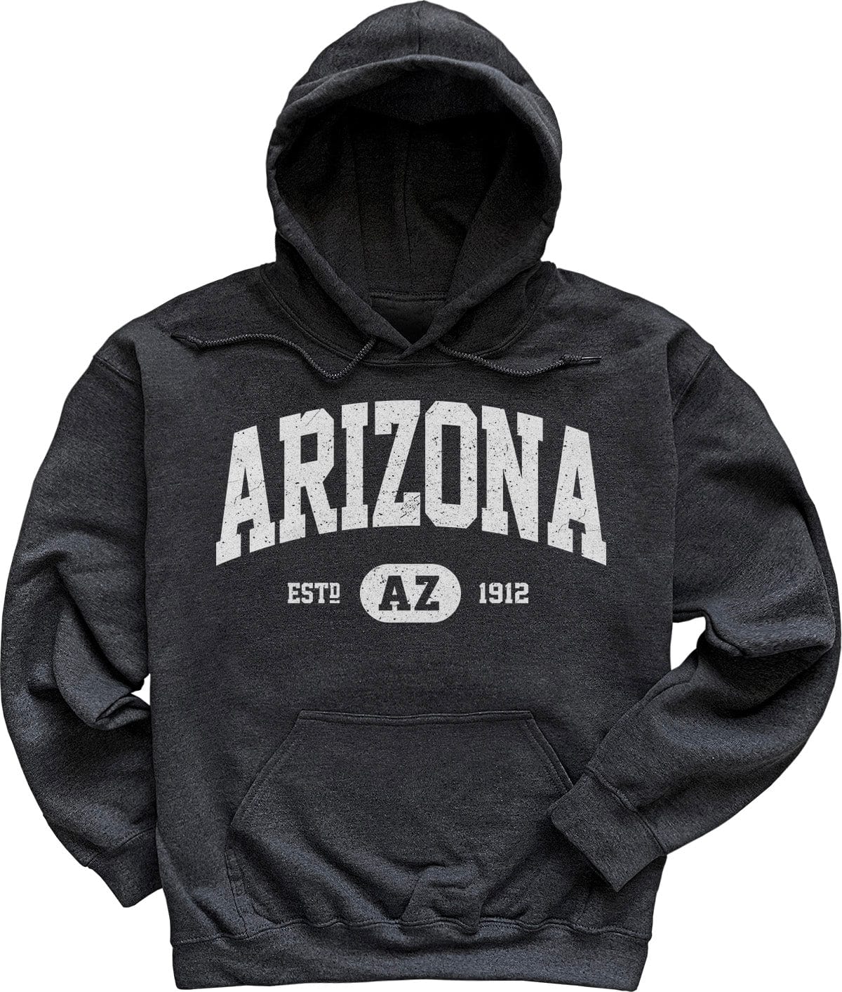 Dark Heather Grey College Style Arizona Hoodie