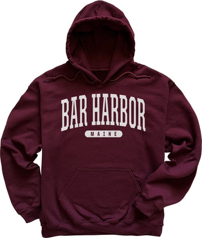 College University Style Bar Harbor Maine Hoodie