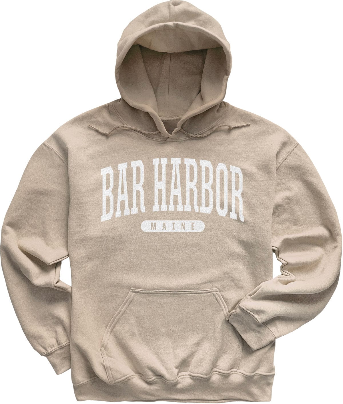 College University Style Bar Harbor Maine Hoodie