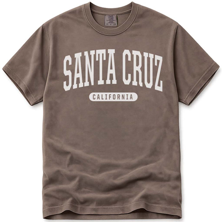 College Style Santa Cruz T Shirt - Espresso