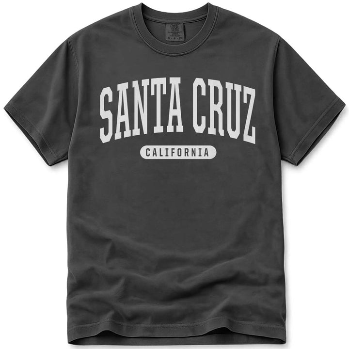 College Style Santa Cruz T Shirt - Pepper