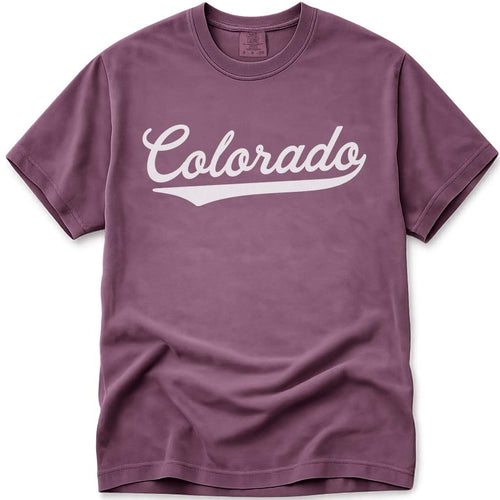 Colorado Baseball Tee Shirt Varsity Script