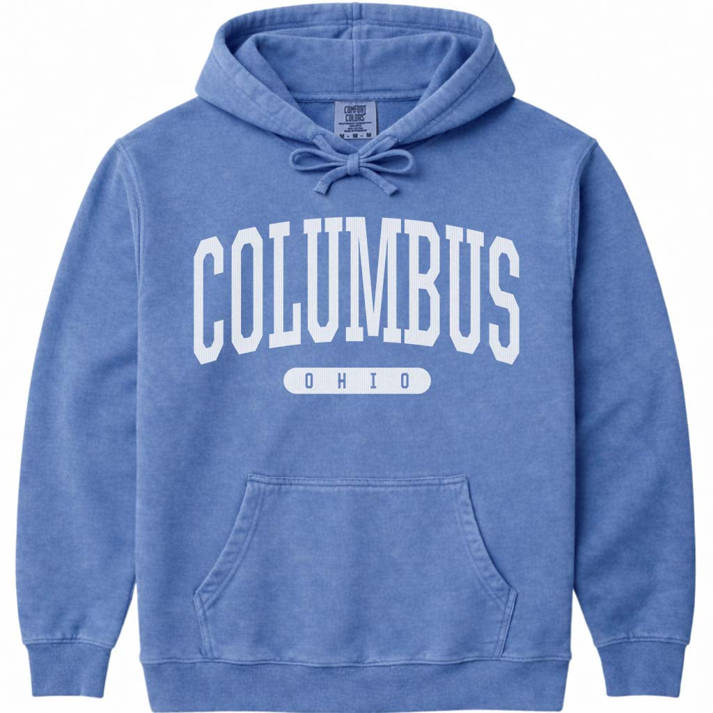 Columbus Ohio Hoodie Sweatshirt - Flo Blue