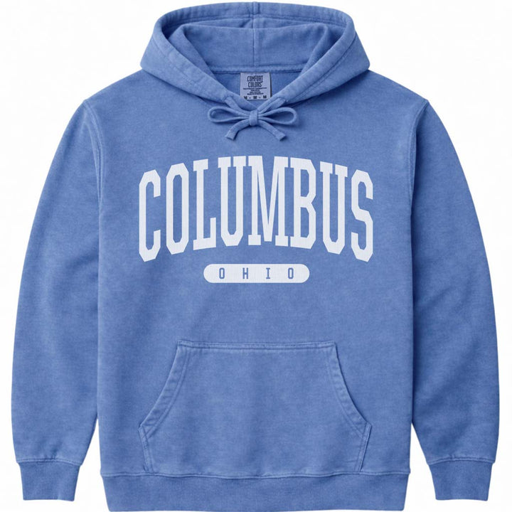 Columbus Ohio Hoodie Sweatshirt - Flo Blue