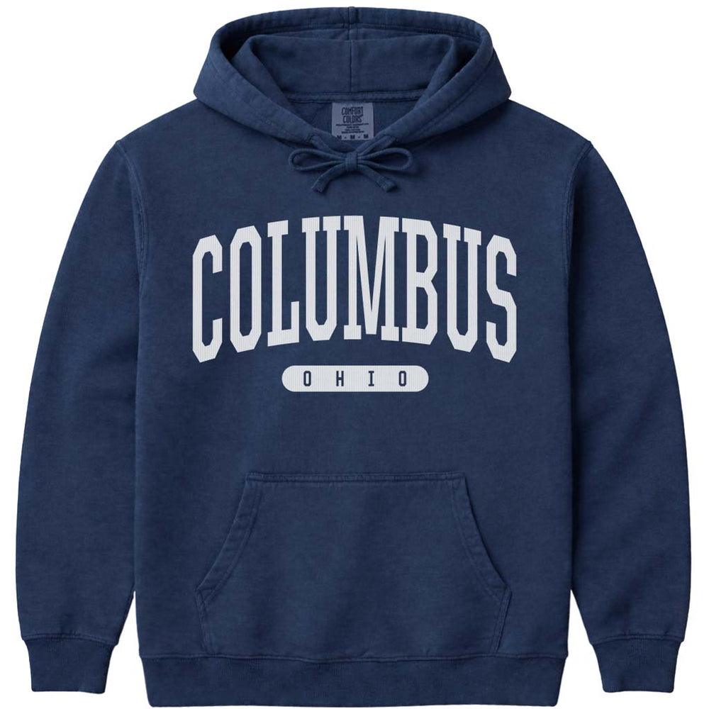 Columbus Ohio Hoodie Sweatshirt - Navy