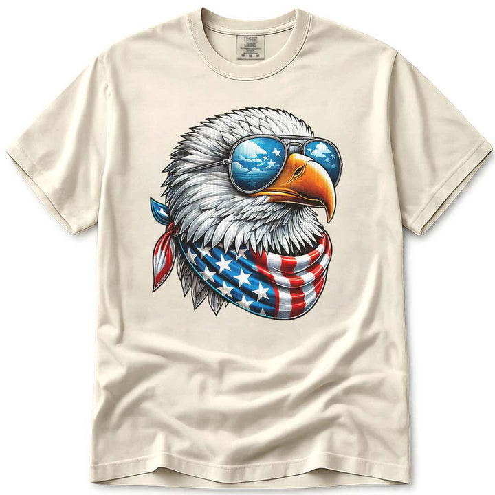 Cool USA Flag American Eagle 4th Of July T Shirt - Ivory