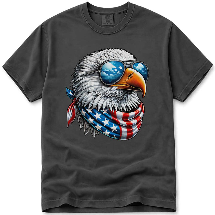 Cool USA Flag American Eagle 4th Of July T Shirt - Pepper