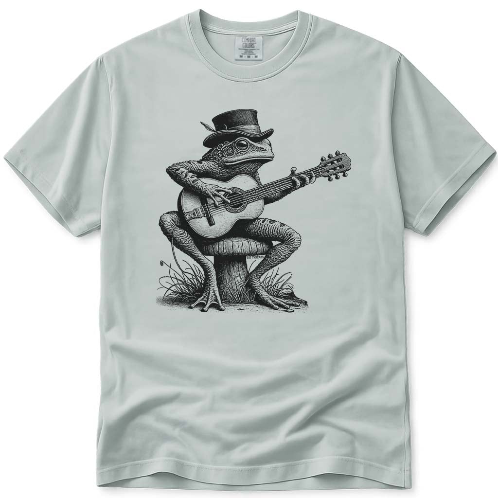 Cottagecore Guitar Frog T Shirt - Bay