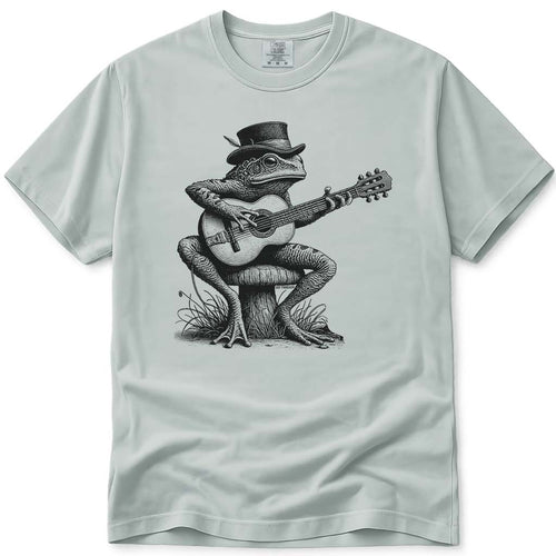 Cottagecore Guitar Frog T Shirt