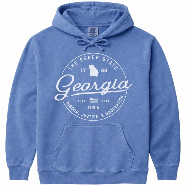 Cozy Georgia Hoodie Sweatshirt Unisex - Flo Blue