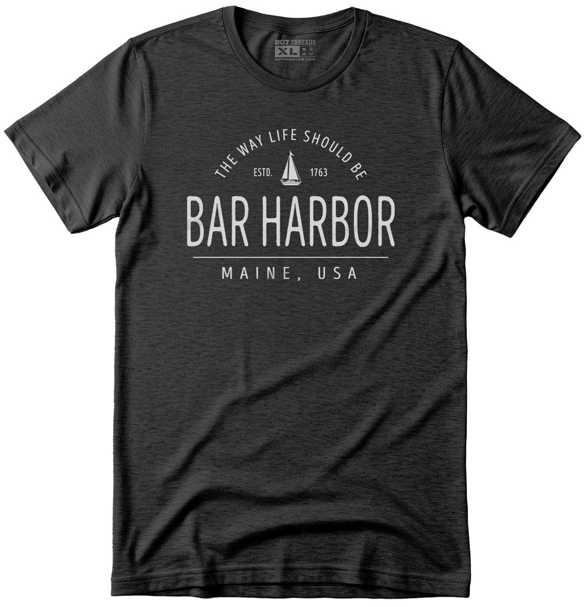 Cute Coastal Sailboat Bar Harbor Maine T-Shirt